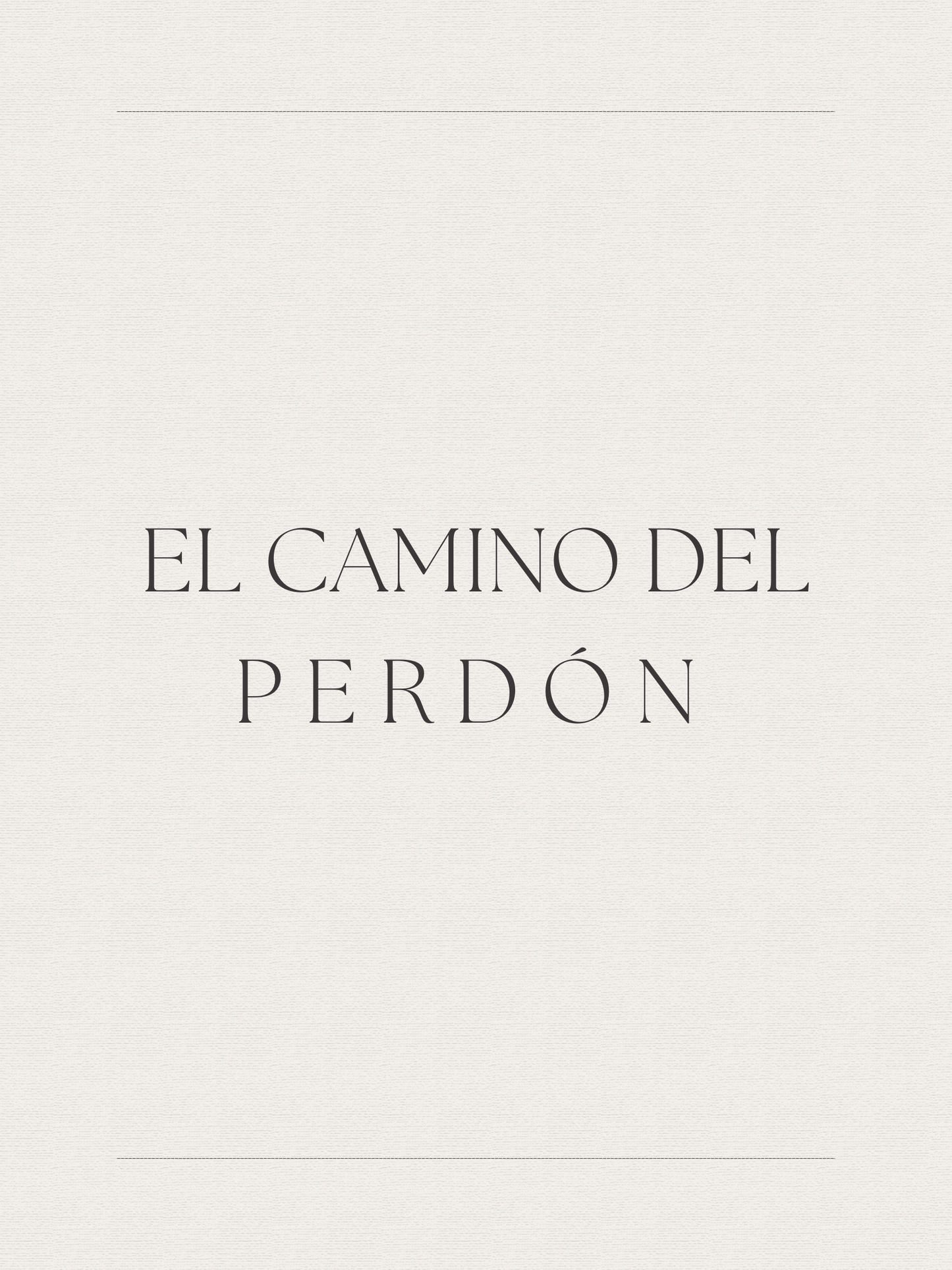 El camino del perdón